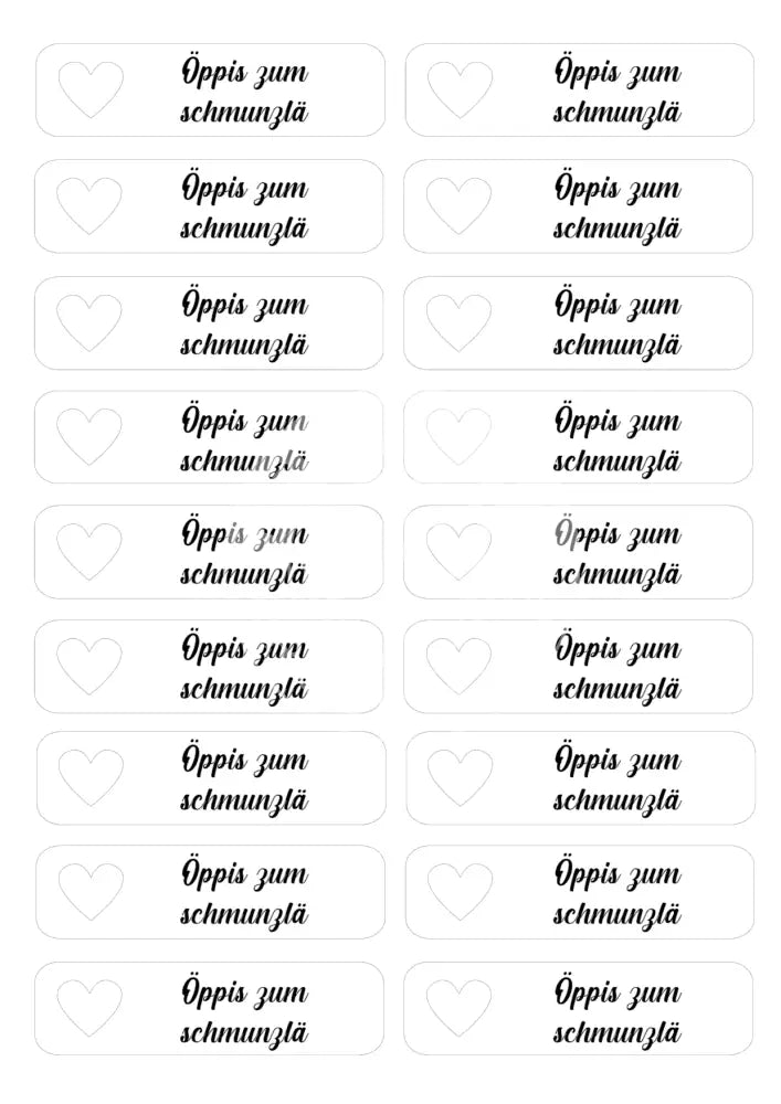 Transparentpapier Öppis zum schmunzlä 1