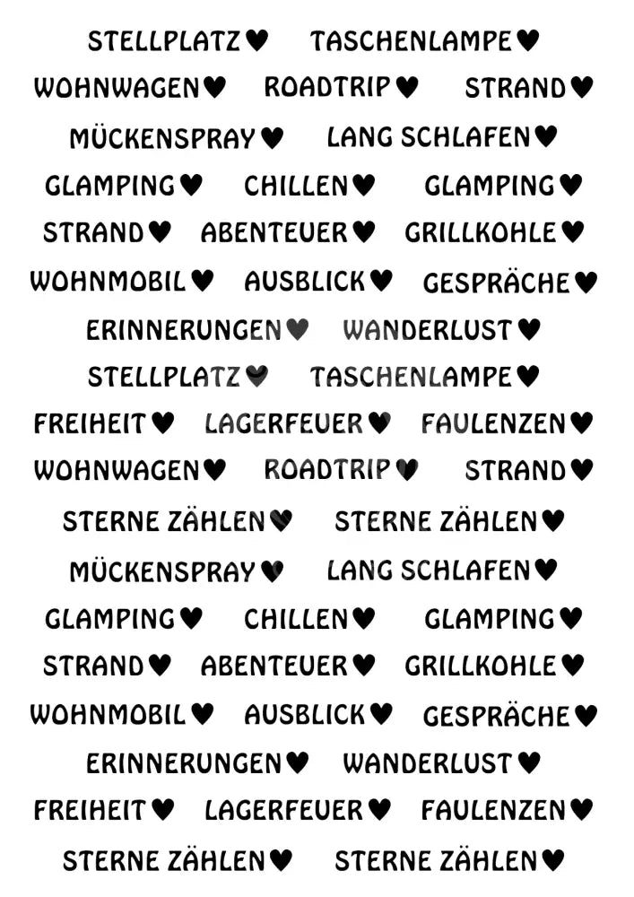 Wasserschiebefolie Camping 1