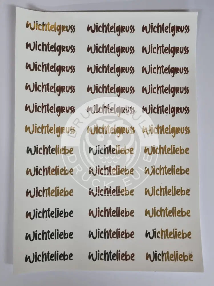 Wasserschiebefolie Stabkerzen 8 Gold