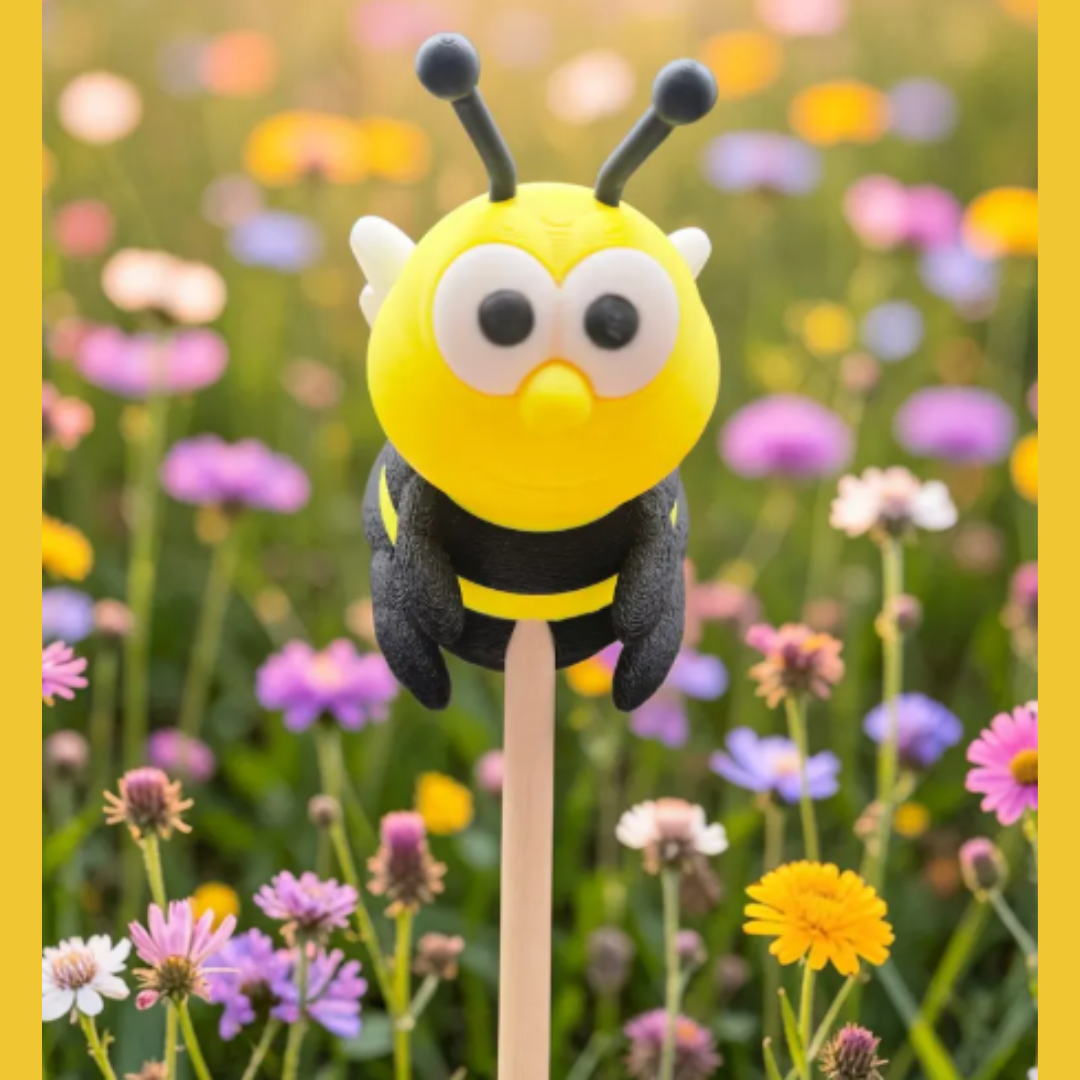 3D-Druck Happy Bee SUMSI Gartenstecker