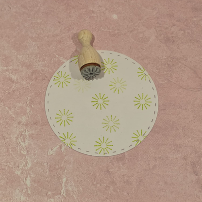 Stempel Strahlenflocke mini