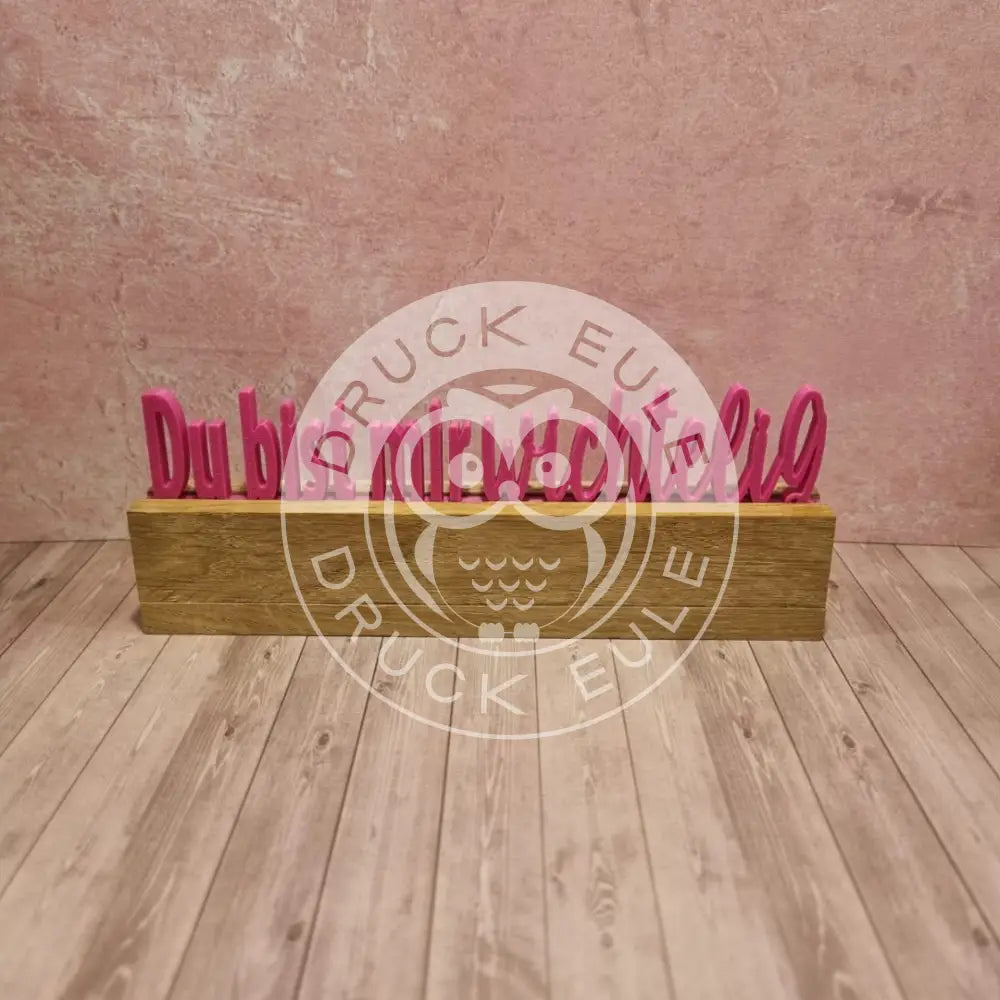 3D-Druck Du bist mir wichtelig 2 rubon