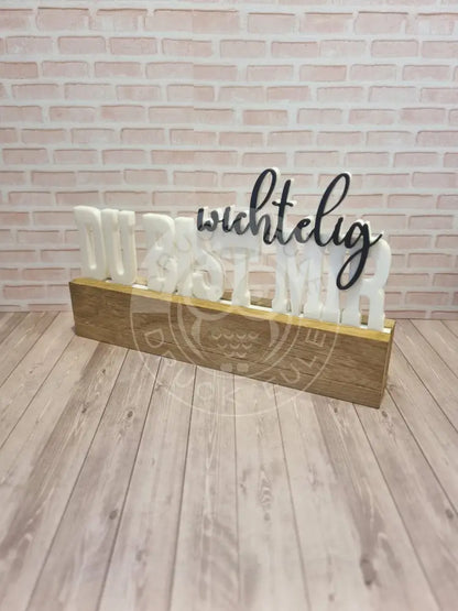 3D-Druck Du bist mir wichtelig 3 rubon