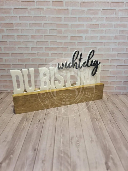 3D-Druck Du bist mir wichtelig 3 rubon