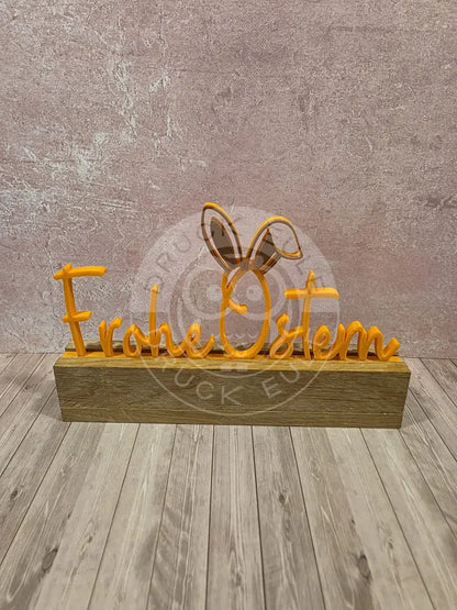3D-Druck Frohe Ostern orange - rubon