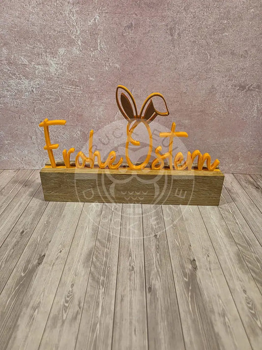 3D-Druck Frohe Ostern orange - rubon