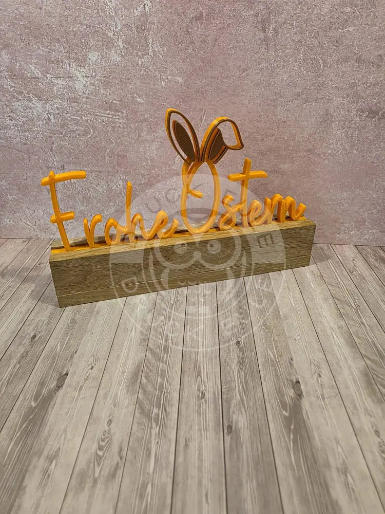 3D-Druck Frohe Ostern orange - rubon