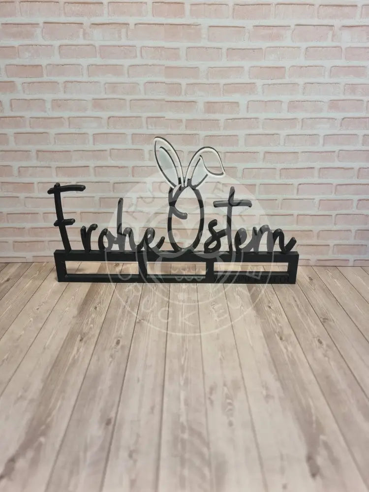 3D-Druck Frohe Ostern schwarz rubon
