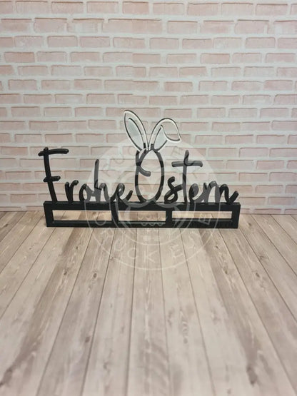 3D-Druck Frohe Ostern schwarz rubon