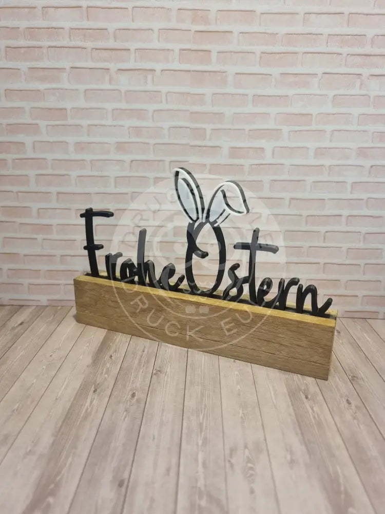 3D-Druck Frohe Ostern schwarz rubon