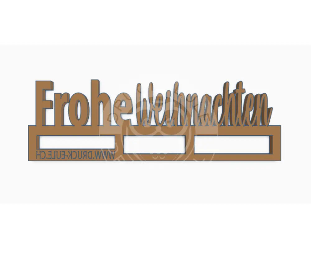 3D-Druck Frohe Weihnachten 3d druck
