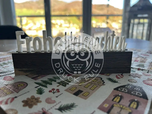 3D-Druck Frohe Weihnachten 3d druck