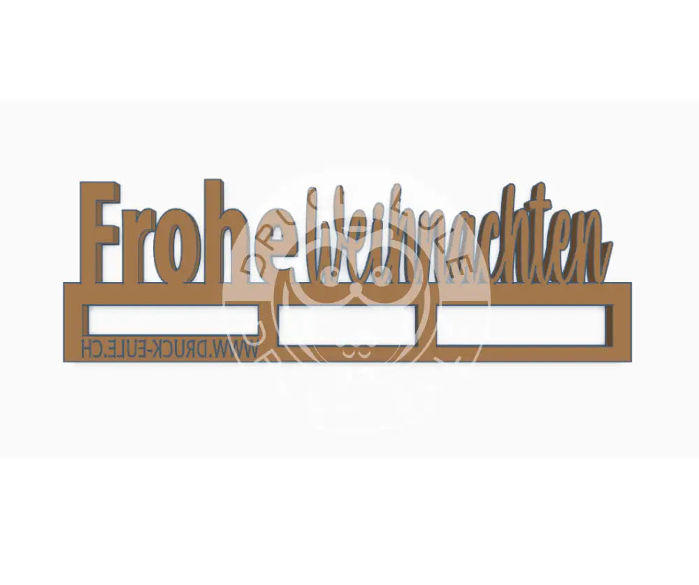 3D-Druck Frohe Weihnachten 3d druck