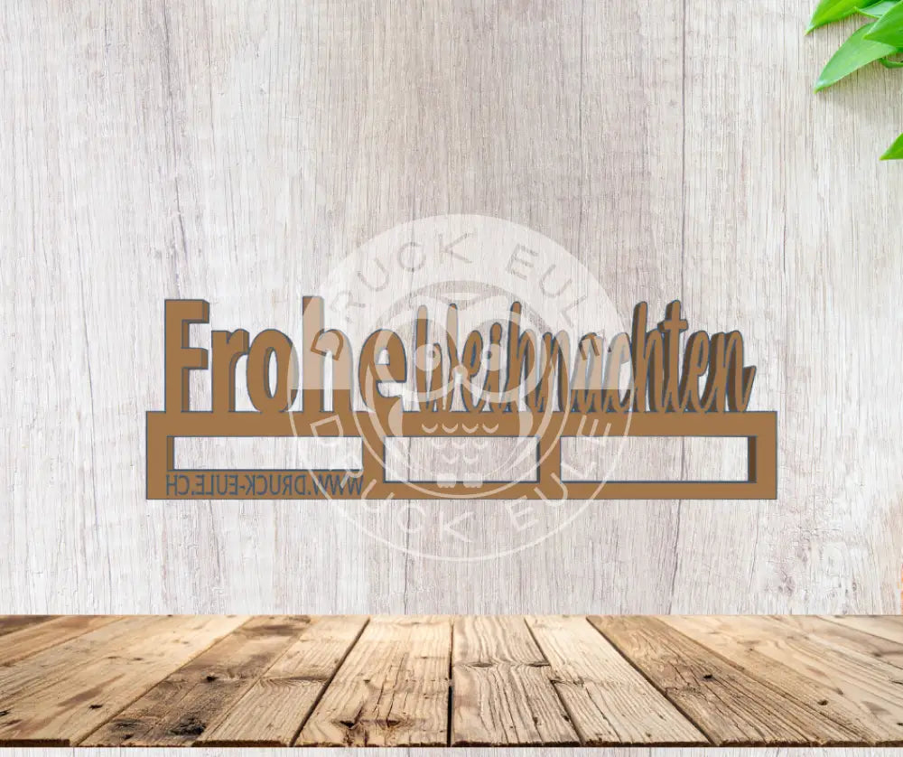 3D-Druck Frohe Weihnachten 3d druck