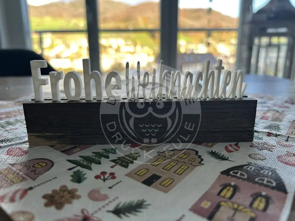 3D-Druck Frohe Weihnachten 3d druck