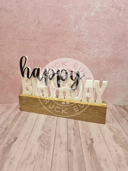 3D-Druck Happy Birthday 2 rubon