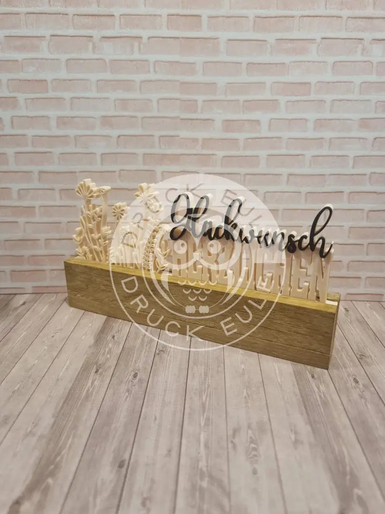 3D-Druck Herzlichen Glückwunsch rubon