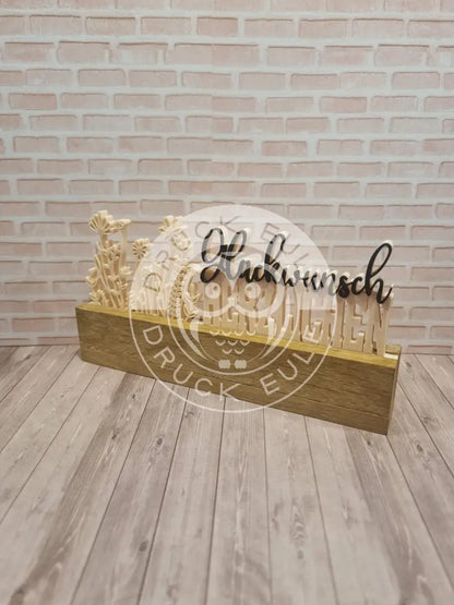 3D-Druck Herzlichen Glückwunsch rubon