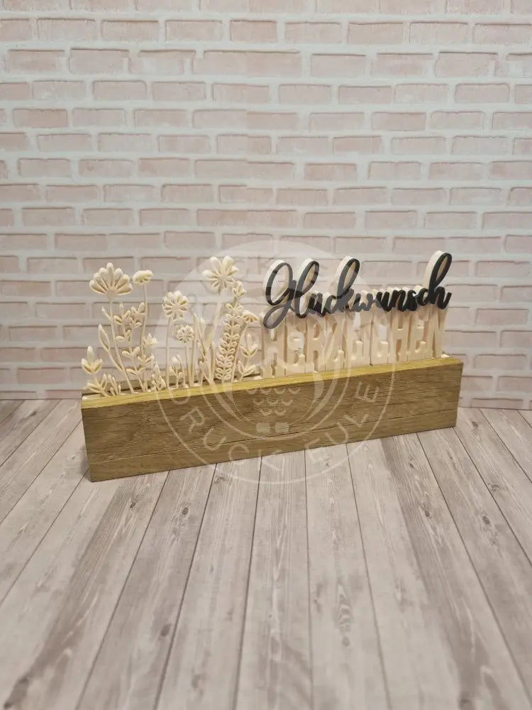 3D-Druck Herzlichen Glückwunsch rubon