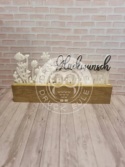 3D-Druck Herzlichen Glückwunsch weiss rubon