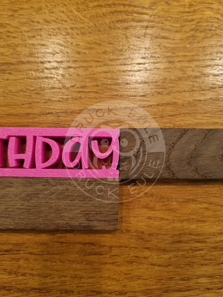 3D-Druck Klötzchen Happy Birthday 1 rubon