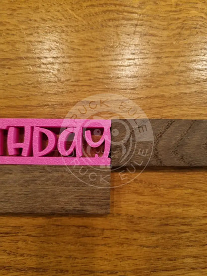 3D-Druck Klötzchen Happy Birthday 1 rubon