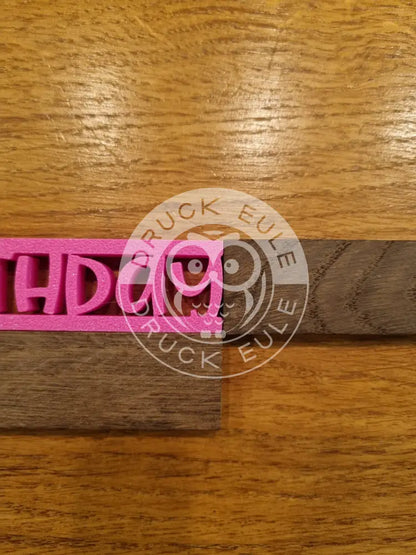 3D-Druck Klötzchen Happy Birthday 1 rubon