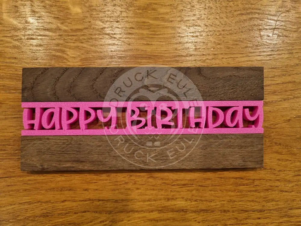 3D-Druck Klötzchen Happy Birthday 1 rubon