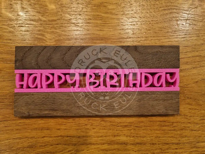 3D-Druck Klötzchen Happy Birthday 1 rubon
