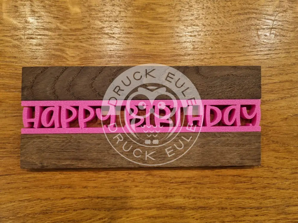 3D-Druck Klötzchen Happy Birthday 1 rubon