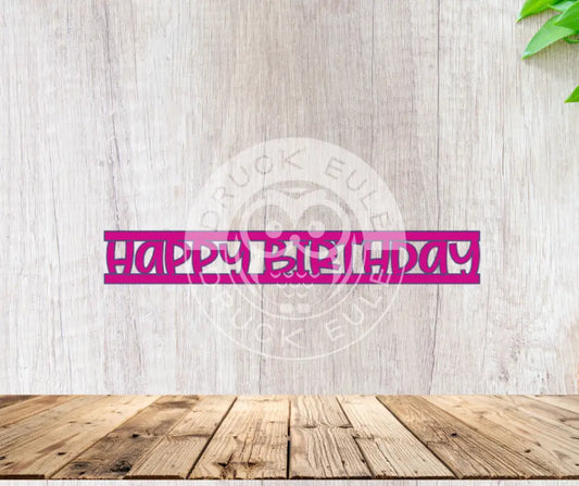 3D-Druck Klötzchen Happy Birthday 1 rubon