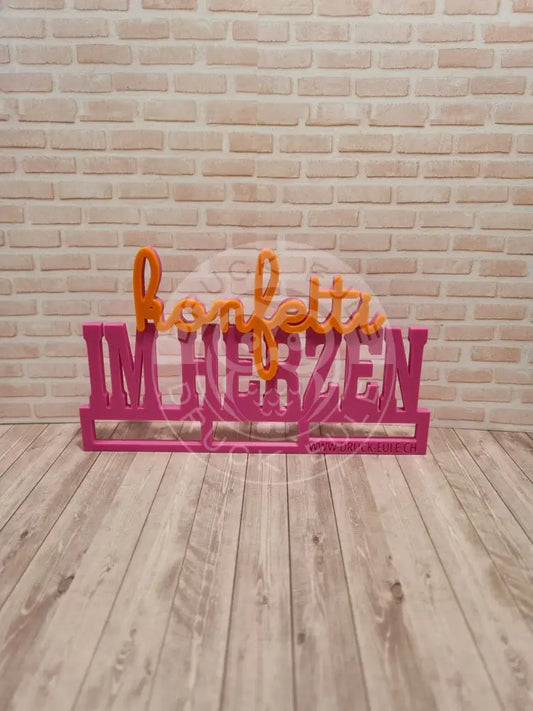 3D-Druck Konfetti im herzen rubon