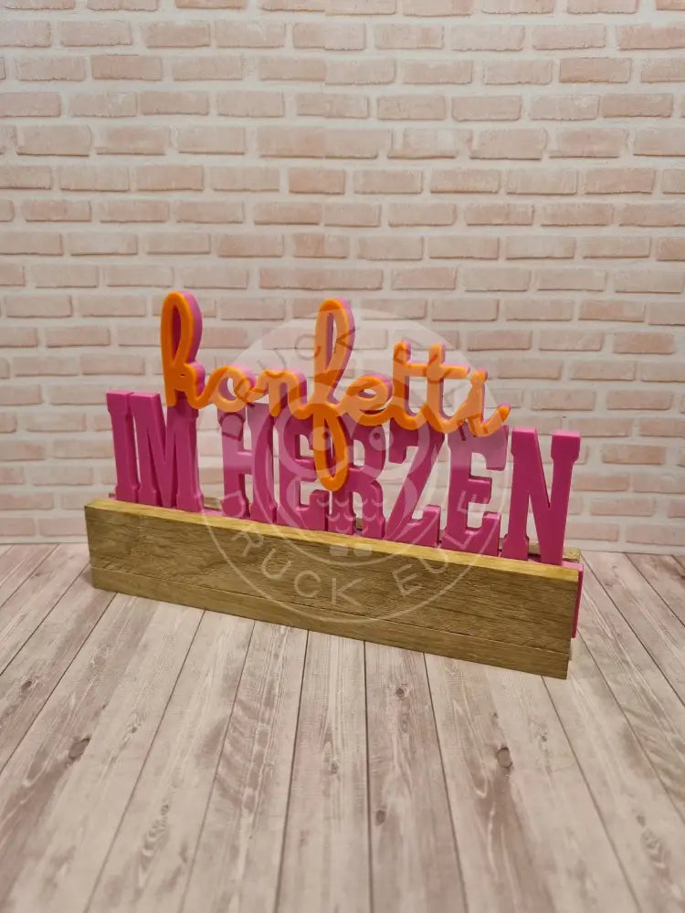 3D-Druck Konfetti im herzen rubon