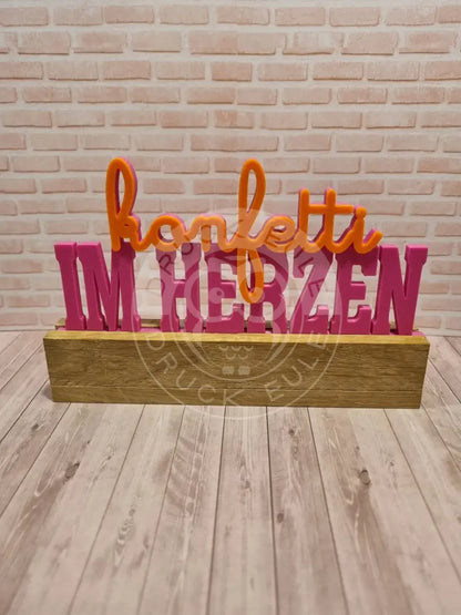3D-Druck Konfetti im herzen rubon