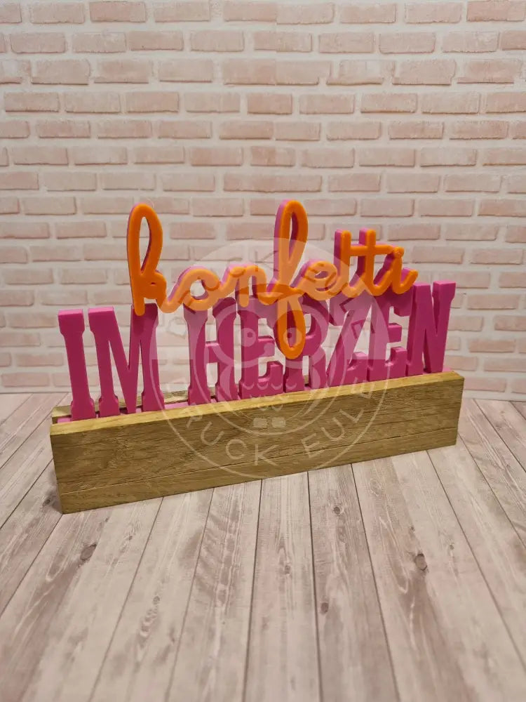 3D-Druck Konfetti im herzen rubon