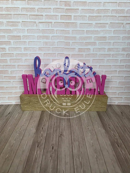 3D-Druck Konfetti im herzen (magenta-violett) rubon