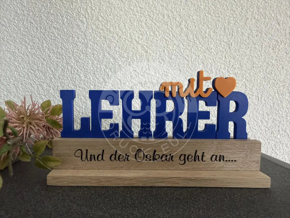 3D-Druck Lehrer mit Herz - rubon