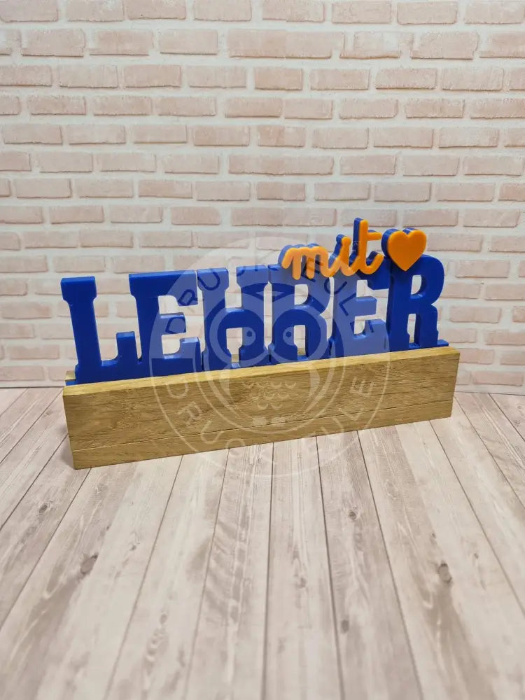 3D-Druck Lehrer mit Herz rubon