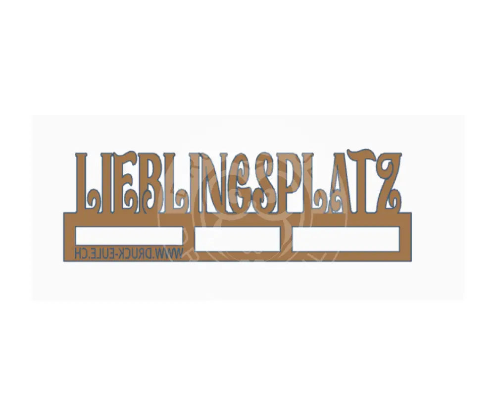 3D-Druck Lieblingsplatz rubon