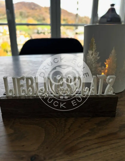 3D-Druck Lieblingsplatz rubon