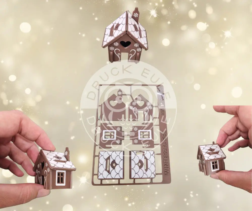 3D-Druck Postkarte Lebkuchenhaus rubon 3ddruck