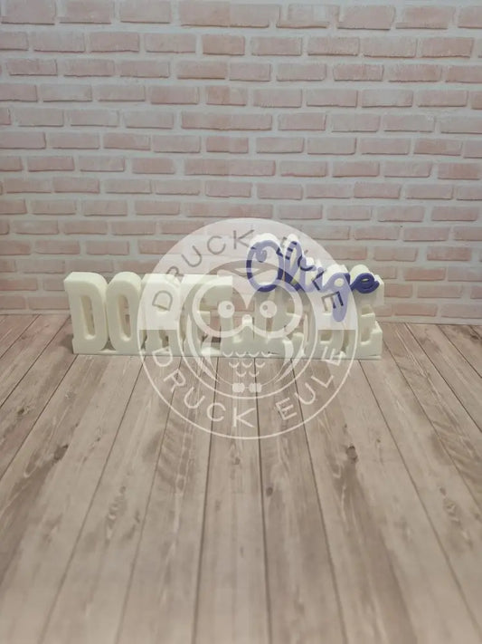 3D-Druck Schriftzug Dorfliebe Oltige rubon