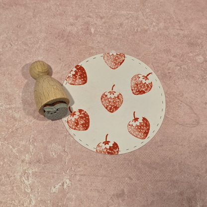 Stempel Erdbeere klein