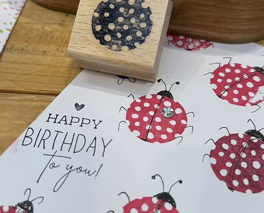 Stempel "Kugelstempel getupft"