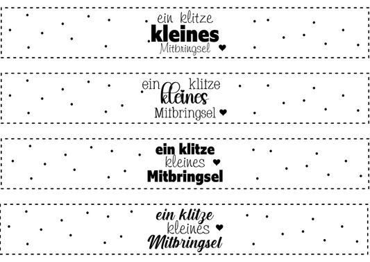 Transparentpapier Banderole 3
