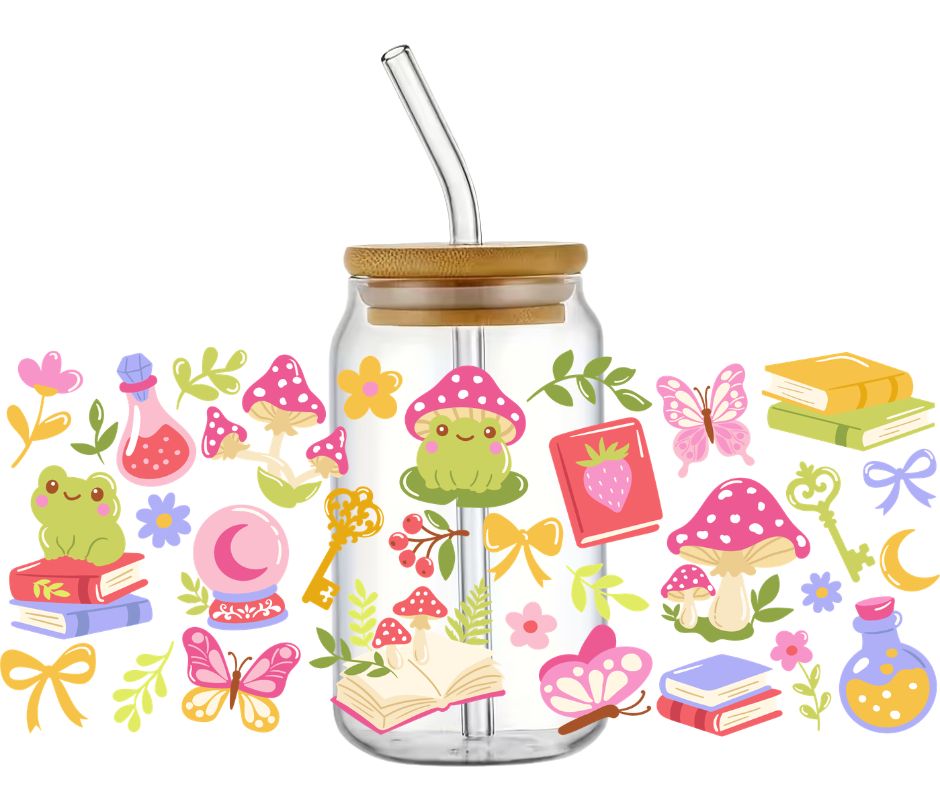 Rubon Trinkglas 240x100mm  FROGS_BOOKISH_DF3