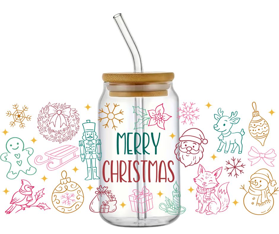 Rubon Trinkglas 240x100mm MERRY_XMAS_DDL1