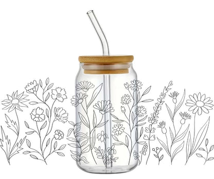 Rubon Trinkglas 240x100mm FLOWERS_FS1