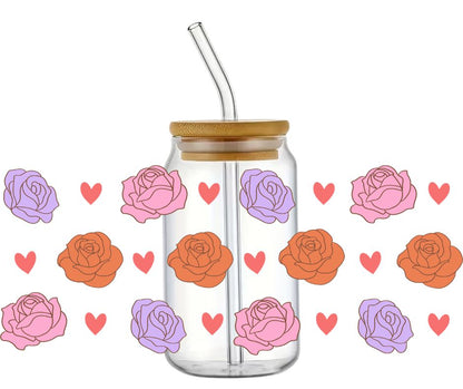 Rubon Trinkglas 240x100mm ROSES_DF1