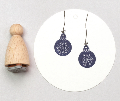 Stempel Kugel Schneeflocke